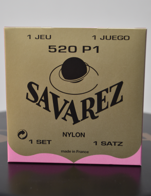 SAVAREZ® 520PI Cuerdas Guitarra Clásica Nylon Dorada Entorchadas Tensión Alta