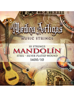 Medida Artigas® 1400-10 Cuerdas Mandolina 10 Cuerdas Entorchadas