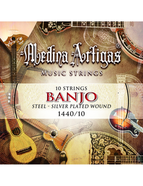 Medina Artigas® 1440-10 Cuerdas Banjo 10 Cuerdas Entorchadas