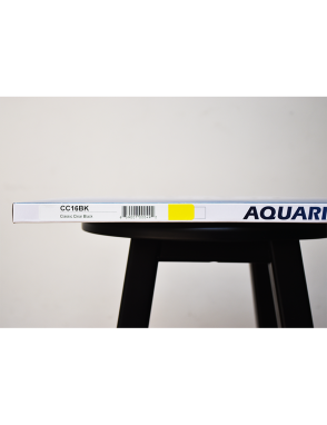 Aquarian Drumheads® CC-16BK Classic Clear™ Parche Tom 16" Resonante Negro Brillante