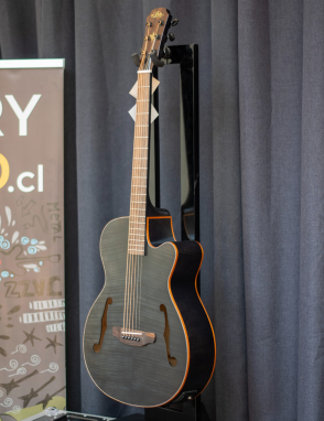 Aria® FET F2 Guitarra Electroacústica Cutaway con Funda | Stained Black