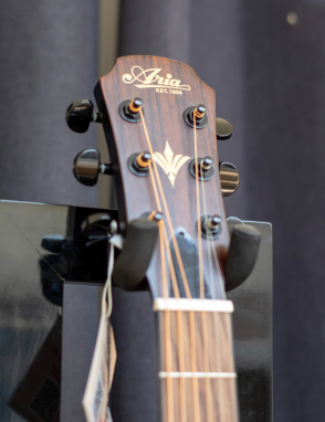 Aria® FET F2 Guitarra Electroacústica Cutaway con Funda | Stained Black