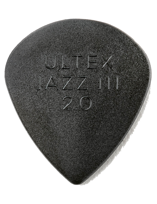 Dunlop® 427 Uñetas Ultex® JAZZ III Calibre: 2.00 mm Negro | Bolsa: 24 Unidades