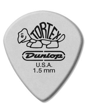 Dunlop® 498 Tortex® Uñetas Jazz III XL Calibres: 1.5mm Blanco | 12 Unidades
