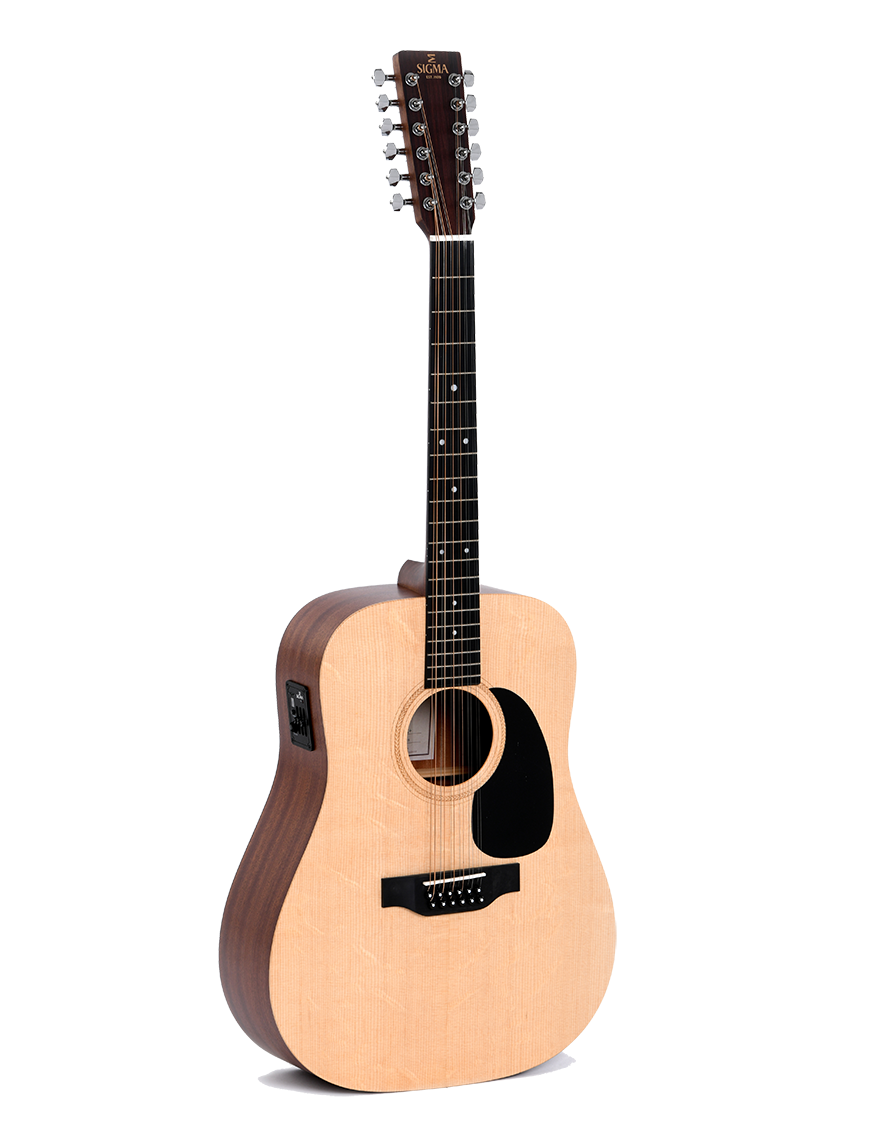 Sigma® DM12E Guitarra Electroacústica Dreadnought 12 Cuerdas | Natural