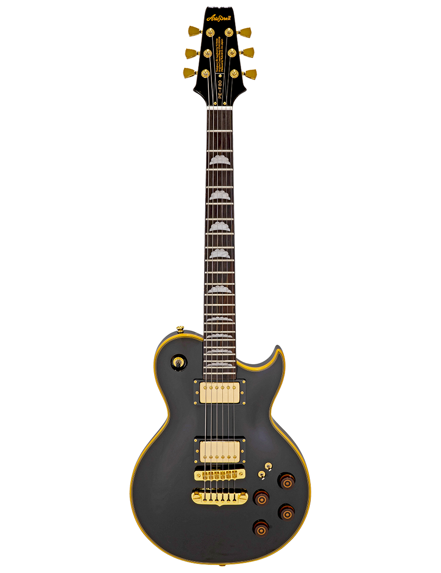 Aria® PE-F80 Guitarra Eléctrica Genuine "PE" Pedigree | Black