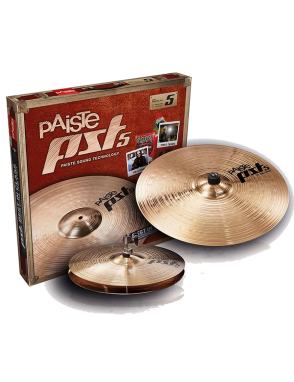 Paiste® PST5 Platillos Set Essential Set: Hi-Hat 14" Crash Ride 18"