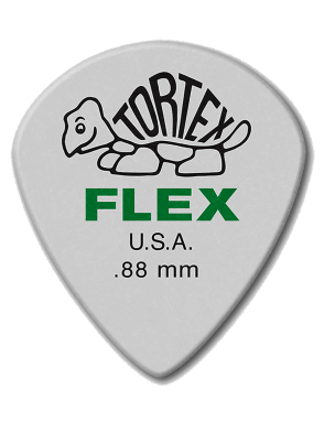 Dunlop® 466 Uñetas Tortex® Flex™ JAZZ III XL Calibre: .88mm Verde | 12 Unidades