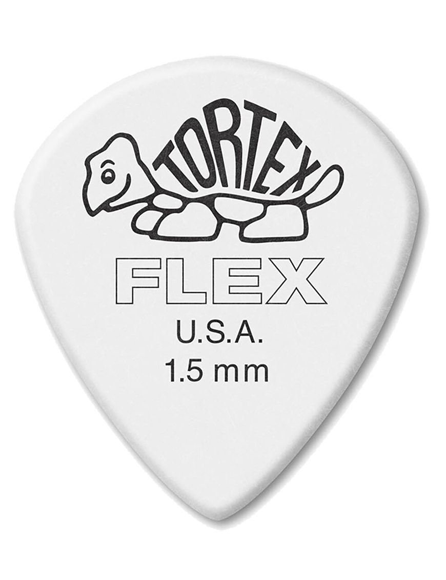 Dunlop® 466 Uñetas Tortex® Flex™ JAZZ III XL Calibre: 1.50mm Blanco | 12 Unidades