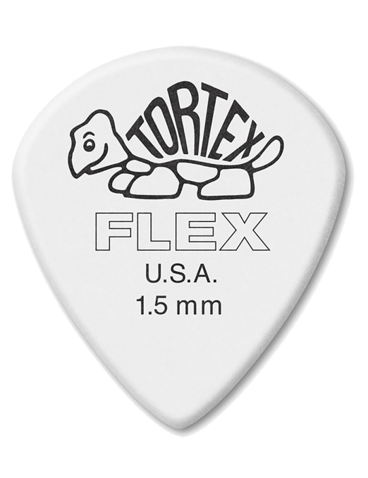 Dunlop® 466 Uñetas Tortex® Flex™ JAZZ III XL Calibre: 1.50mm Blanco | 12 Unidades