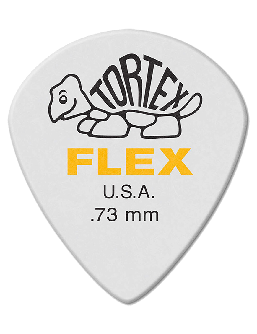 Dunlop® 468 Uñetas Tortex® Flex™ JAZZ III Calibre: .73mm Amarillo | 12 Unidades