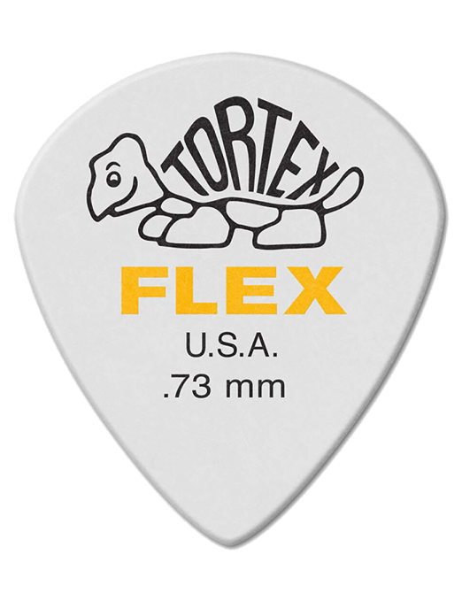 Dunlop® 468 Uñetas Tortex® Flex™ JAZZ III Calibre: .73mm Amarillo | 12 Unidades