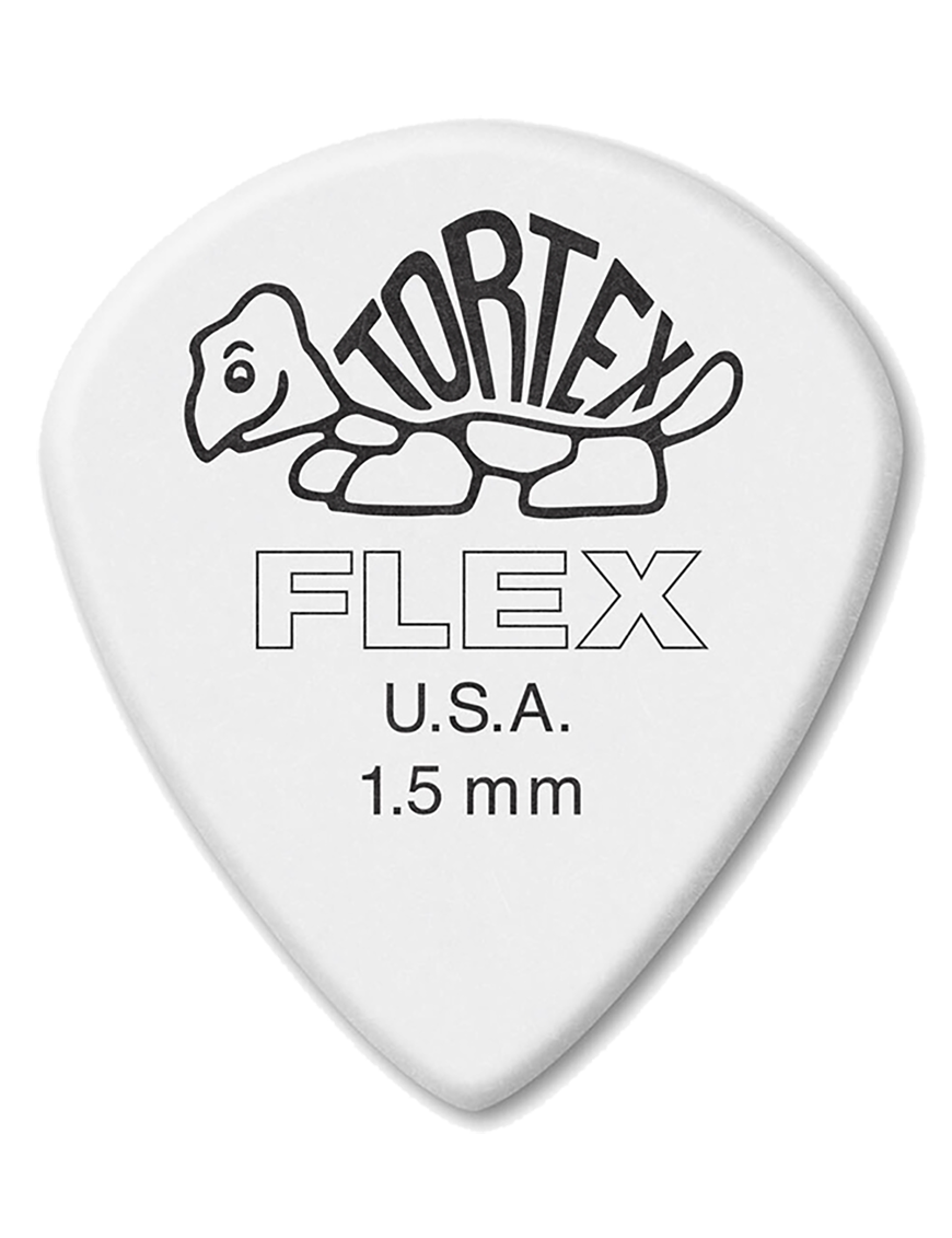 Dunlop® 468 Uñetas Tortex® Flex™ JAZZ III Calibre: 1.50mm Blanco | 12 Unidades