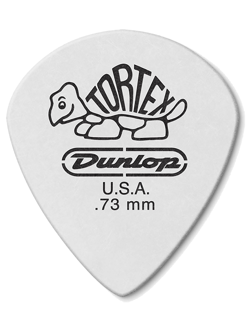 Dunlop® 478 Uñetas Tortex® WHITE JAZZ III Calibre: .73mm Blanco | 12 Unidades