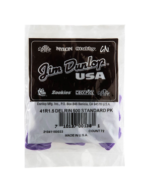 Dunlop® 41 Uñetas Delrin 500 Tortex® Calibre: 1.50mm Púrpura | 72 Unidades