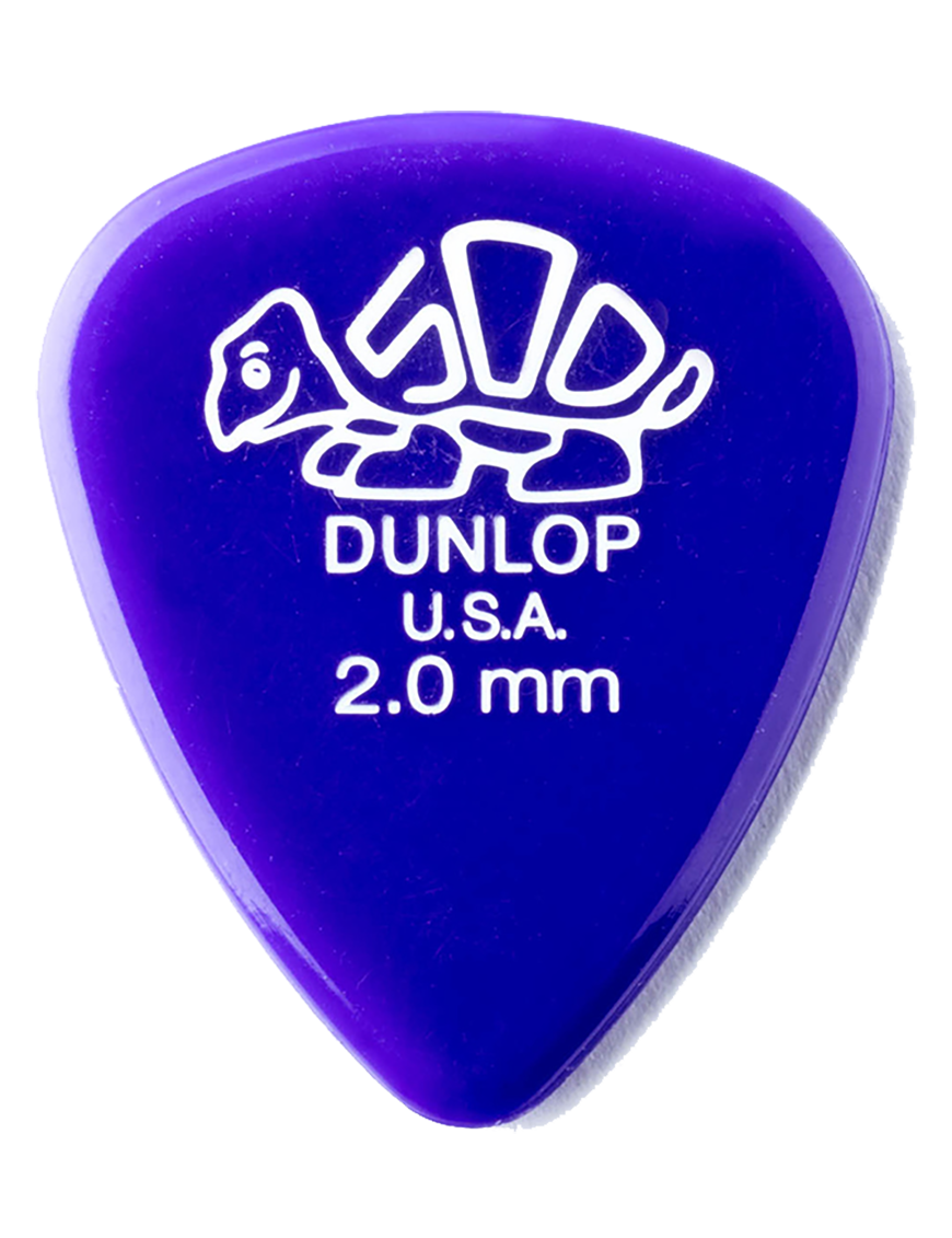 Dunlop® 41 Uñetas Delrin 500 Tortex® Calibre: 2.0mm Azul | 72 Unidades