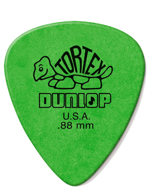 Dunlop® 418 Uñetas Tortex® Standard Calibre: .88mm Verde | 12 Unidades