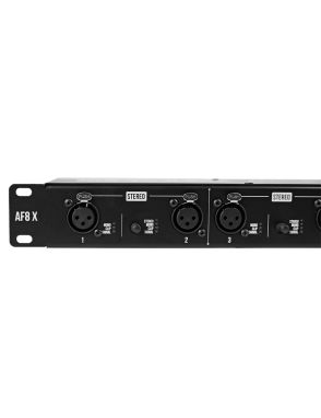 Santo Angelo® AF8X Amplificador Audífonos AF8 Mono/Estéreo 8 Canales