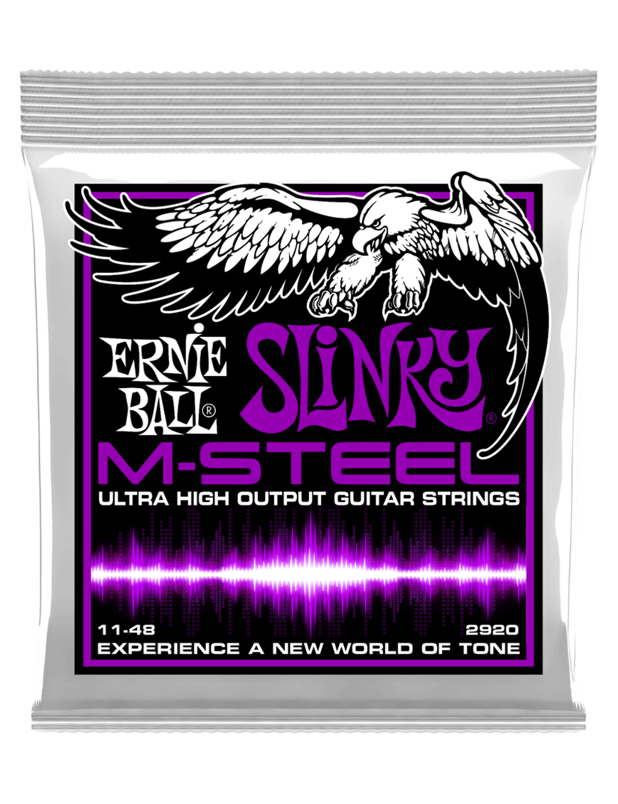 Ernie Ball® 2920 11-48 M-STEEL Cuerdas Guitarra Eléctrica SLINKY®