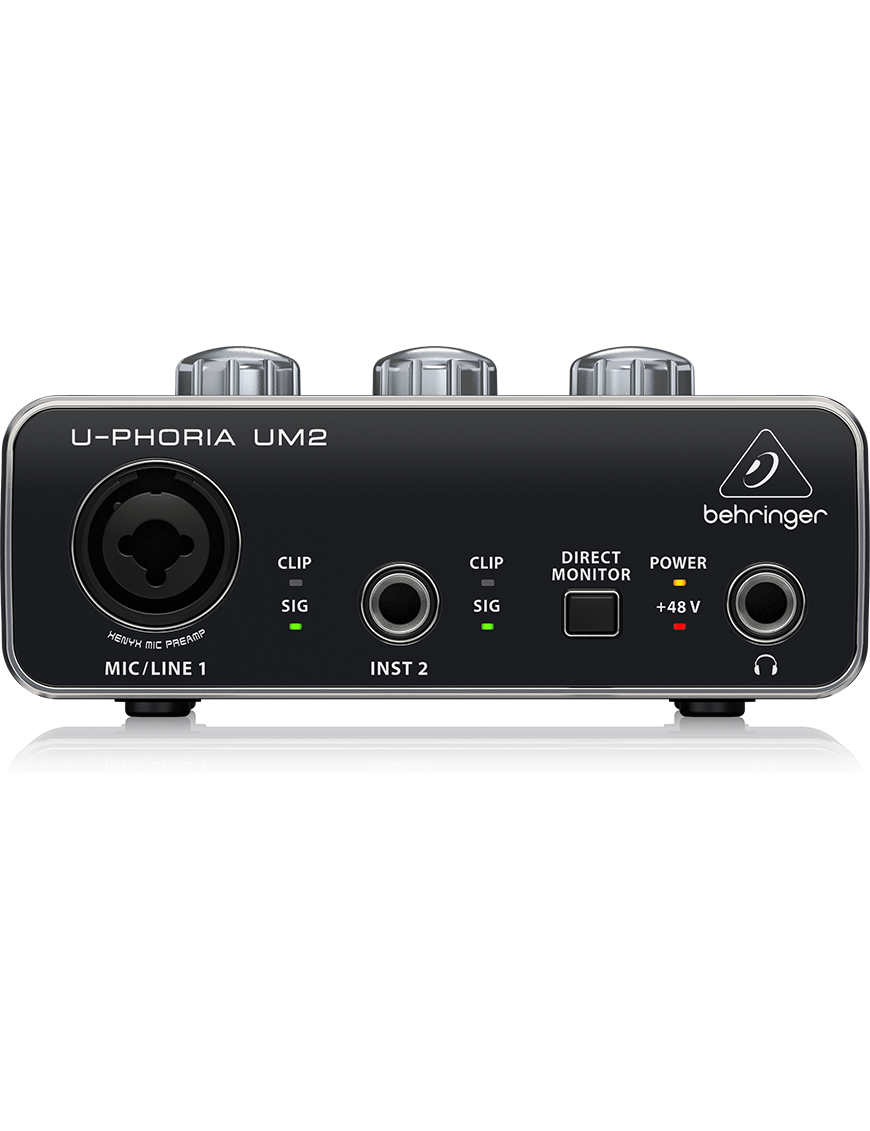 Behringer® UM2 Interfaz Audio U-PHORIA Audiophile 2x2 USB