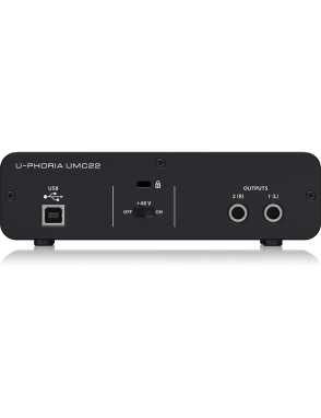Behringer UMC22 U-PHORIA Interfaz Audio Audiophile 2x2 USB