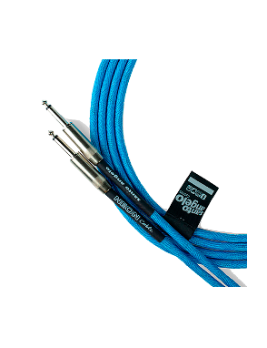 Santo Angelo® NEON Blue Cable Instrumentos Plug ¼" Recto a Plug ¼" Recto OFHC | 4.57mt