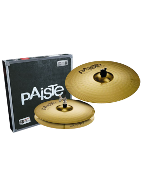 Paiste® Platillos Set 101 Brass Essential Set: Hi-Hat 13" Crash 18"