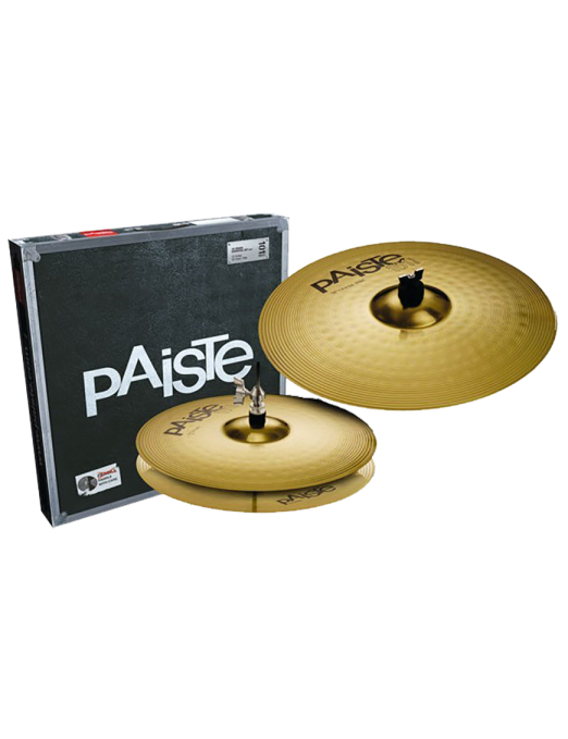 Paiste® Platillos Set 101 Brass Essential Set: Hi-Hat 13" Crash 18"