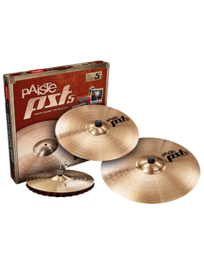 Paiste® PST5 Platillos Set Rock Set : Hi-Hat Sound Edge 14" Crash 16" Ride 20"