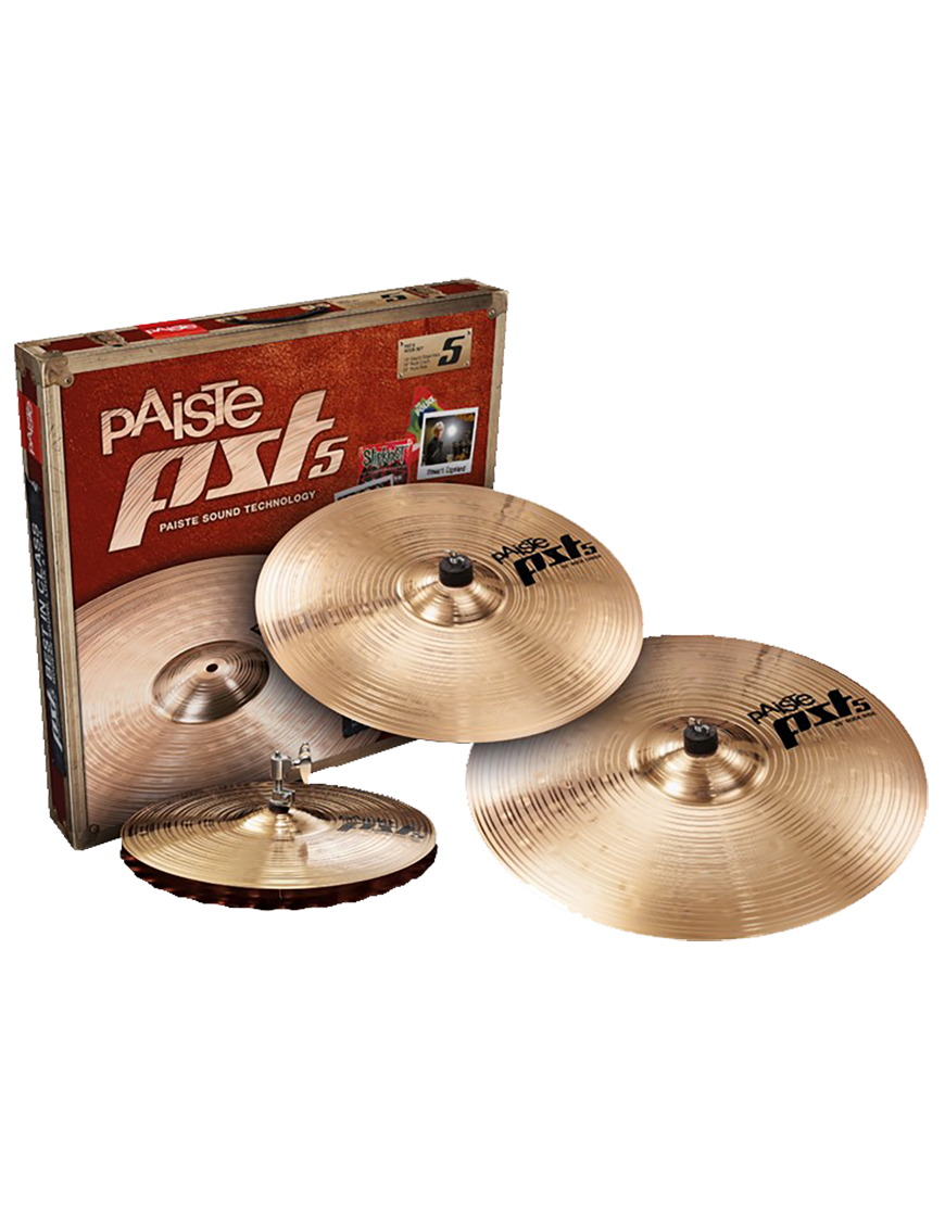 Paiste® PST5 Platillos Set Rock Set : Hi-Hat Sound Edge 14" Crash 16" Ride 20"
