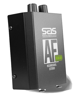 Santo Angelo® AFR Amplificador Audífonos Stereo Batería de Li-Ion Recargable