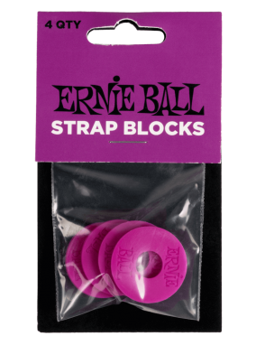 ERNIE BALL® 5618 Bloqueo de Correa Púrpura Set: 4 Unidades