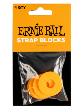 ERNIE BALL® 5621 Bloqueo de Correa Orange Set: 4 Unidades