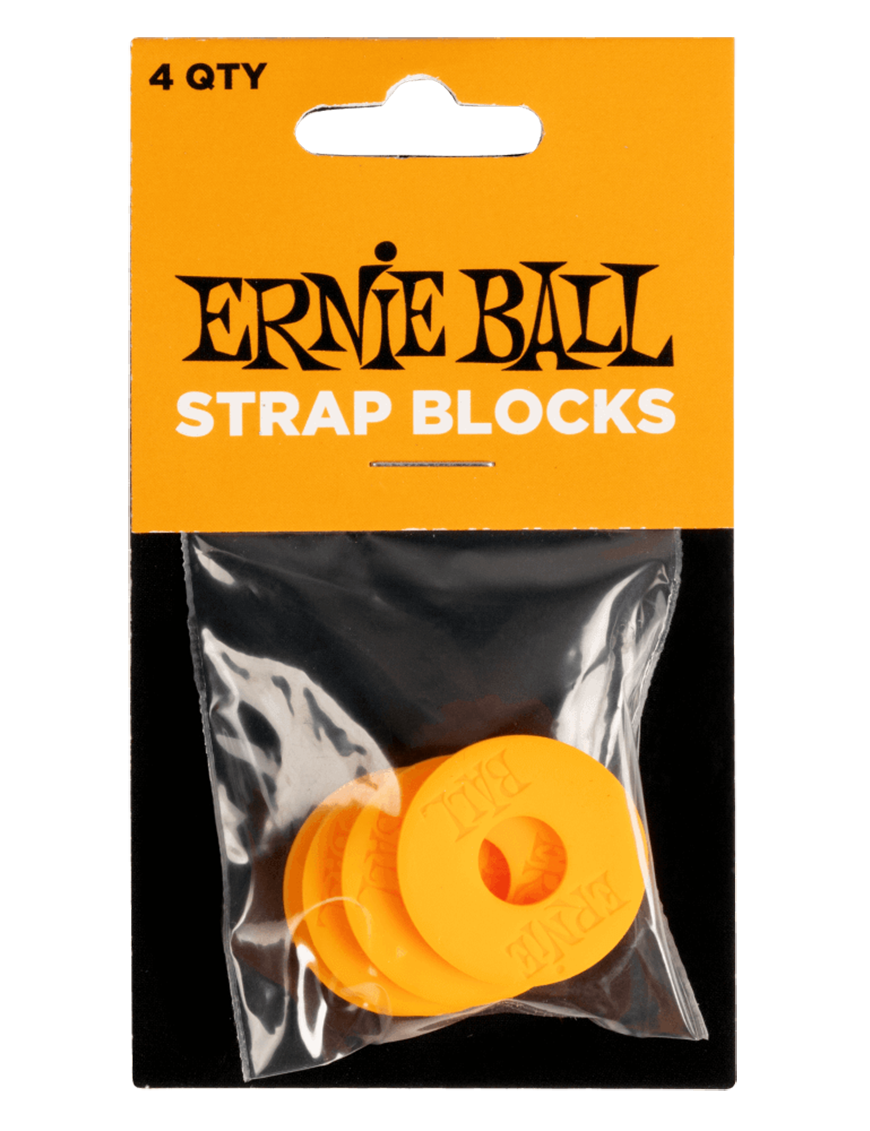 ERNIE BALL® 5621 Bloqueo de Correa Orange Set: 4 Unidades