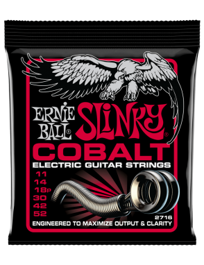 Ernie Ball® 2716 11-52 Cobalt Slinky® Cuerdas Guitarra Eléctrica