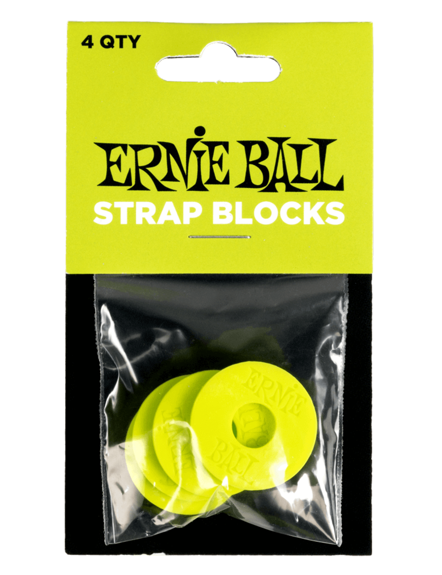 ERNIE BALL® 5622 Bloqueo de Correa Verde Set: 4 Unidades