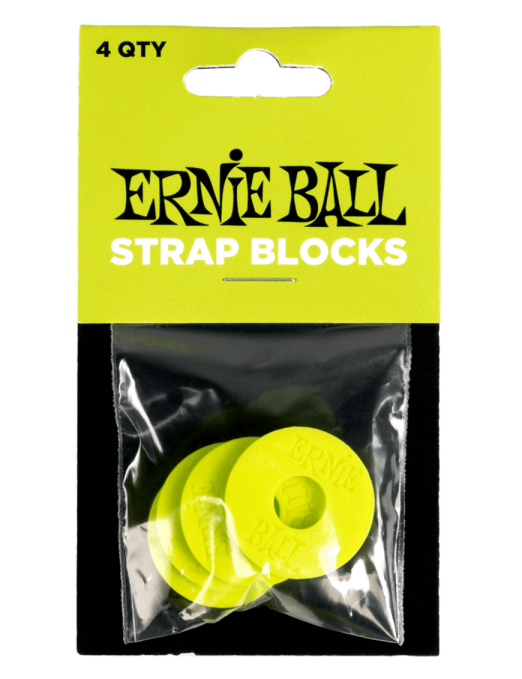 ERNIE BALL® 5622 Bloqueo de Correa Verde Set: 4 Unidades