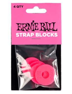 ERNIE BALL® 5623 Bloqueo de Correa Pink Set: 4 Unidades