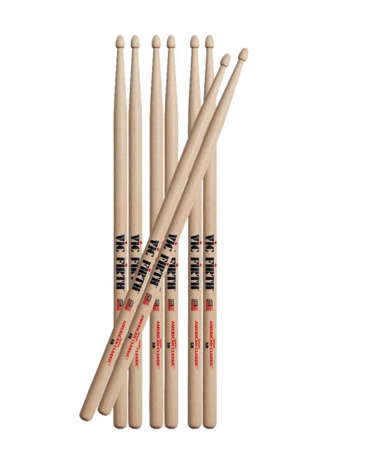 VIC FIRTH® 5B Pack American Classic® Baqueta Punta Madera Pack: 4 Pares VIC FIRTH® 5B Pack American Classic® Baqueta Punta Madera Pack: 4 Pares