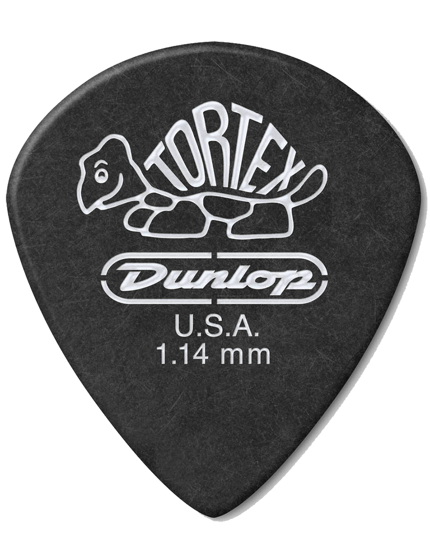 Dunlop® 482 Uñetas Tortex® Pitch Black Jazz III Calibre: 1.14mm Negro | 72 Unidades