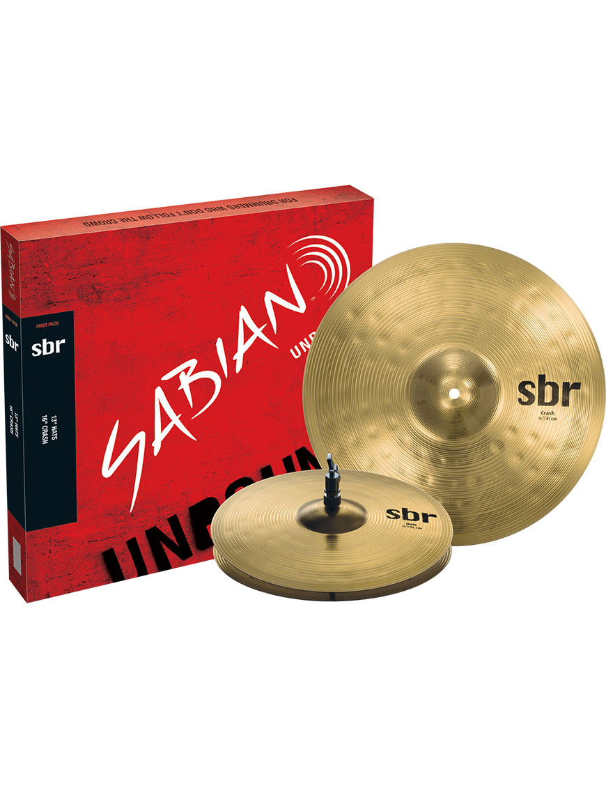 SABIAN® SBR5001 Set Platillos Pack: Hi-Hat 13" Crash 16"