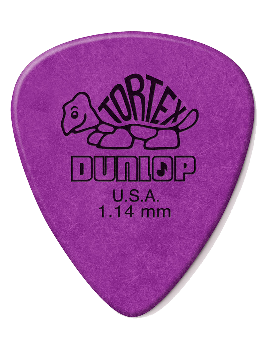 Dunlop® 418 Uñetas Tortex® Standard Calibre: 1.14mm Color: Púrpura | 12 Unidades