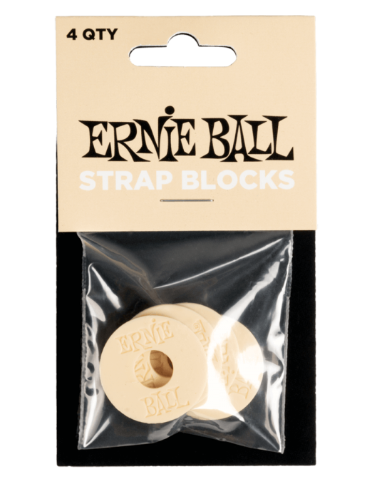 ERNIE BALL® 5620 Bloqueo de Correa Cream Set: 4 Unidades