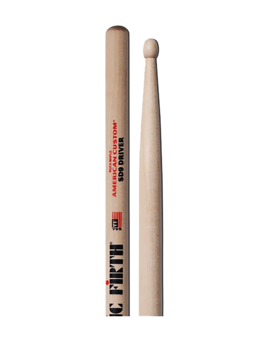 VIC FIRTH® SD9 American Custom® Baqueta Driver Punta Madera