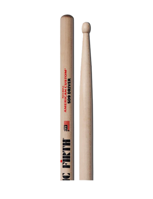 VIC FIRTH® SD9 American Custom® Baqueta Driver Punta Madera