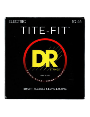 DR TITE-FIT™ 10-46 Cuerdas Guitarra Eléctrica 6 Cuerdas Medium