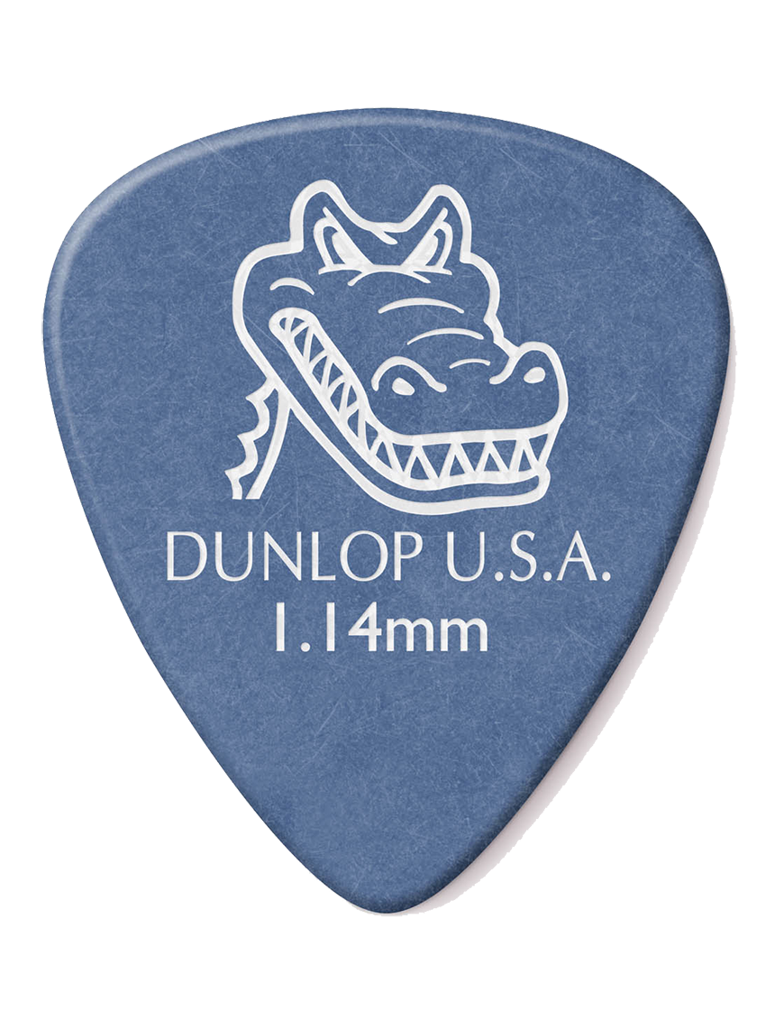 Dunlop® 417 Uñetas Gator Grip® Calibre: 1.14mm Azul | 12 Unidades