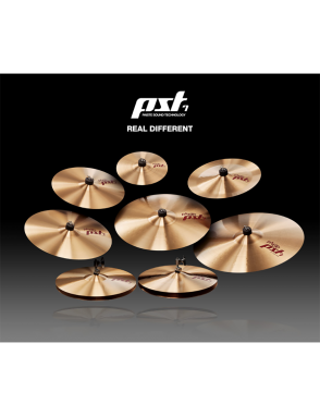 Paiste® PST7 Rock Set Platillos Hi-Hat Heavy 14" Crash 16" Ride 20"