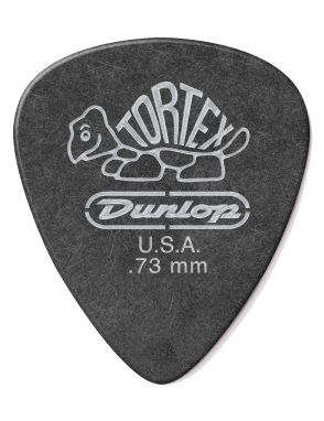 Dunlop® 488 Uñetas Tortex® Pitch Black Calibres: .73mm | Bolsa 12 Unidades