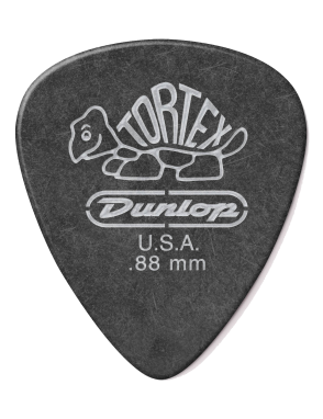 Dunlop® 488 Uñetas Tortex® Pitch Black Calibre: .88mm | Bolsa 12 Unidades